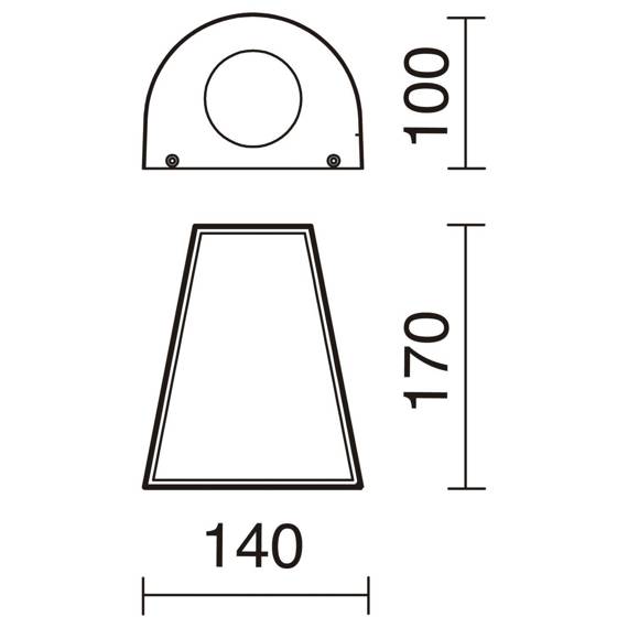 Novolux Alix 453A-G21X1A-04 Lampa ścienna zewnętrzna