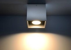 Quad 1 szary SL.0024 Sollux Lighting Lampa sufitowa