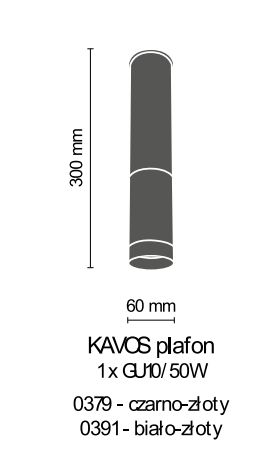 Spot Amplex Kavos 8357 biało złoty